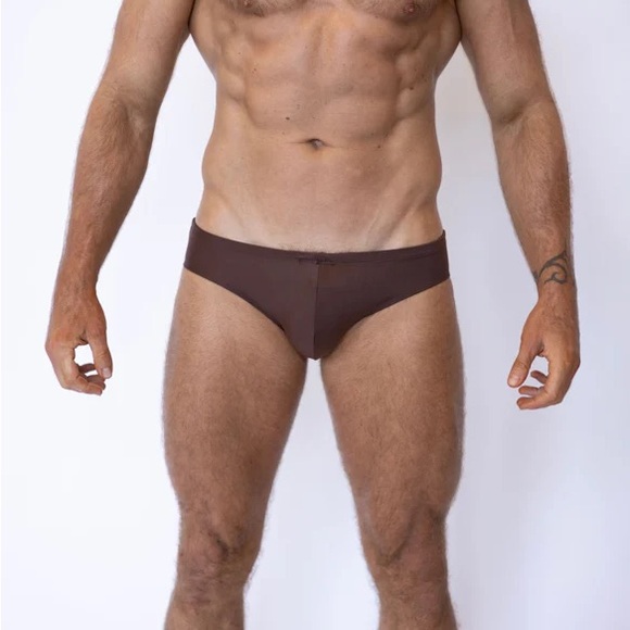 US Merman Fast Eddie Swim Brief in Otter Brown - 36 - L/XL - Picture 4 of 4